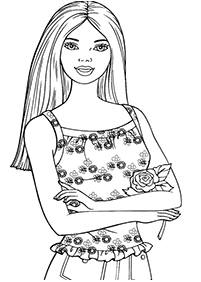 barbie coloring pages - page 4