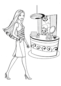 barbie coloring pages - page 45