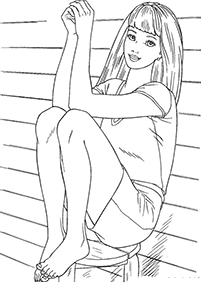 barbie coloring pages - page 8