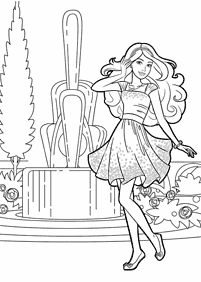 barbie coloring pages - page 9