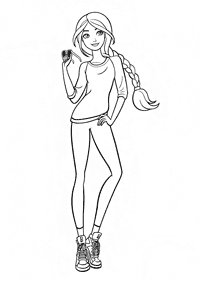 barbie coloring pages - page 91