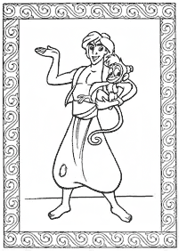 aladdin coloring pages - page 1