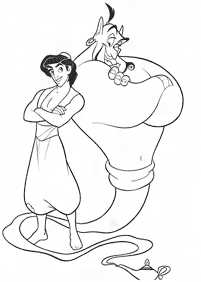 aladdin coloring pages - page 10