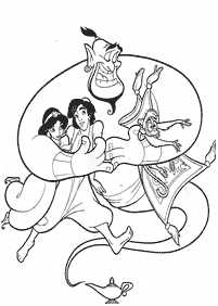 aladdin coloring pages - page 101
