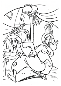 aladdin coloring pages - page 102