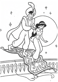 aladdin coloring pages - page 105