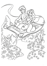 aladdin coloring pages - page 107