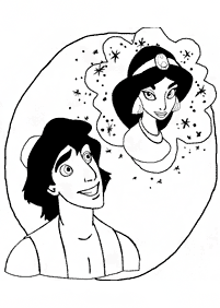 aladdin coloring pages - page 108