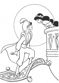 aladdin coloring pages - page 109