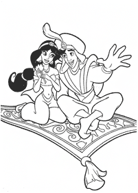 aladdin coloring pages - page 110
