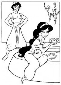 aladdin coloring pages - page 12