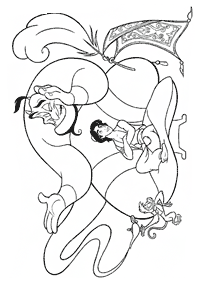 aladdin coloring pages - page 15