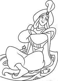 aladdin coloring pages - page 16