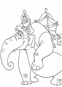 aladdin coloring pages - page 17