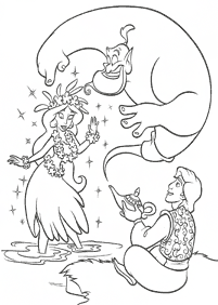 aladdin coloring pages - page 18