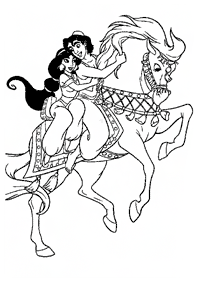 aladdin coloring pages - page 19