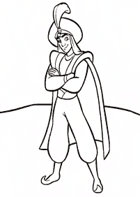 aladdin coloring pages - page 30