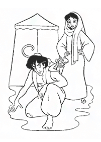 aladdin coloring pages - page 31