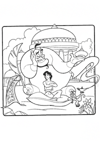 aladdin coloring pages - page 32