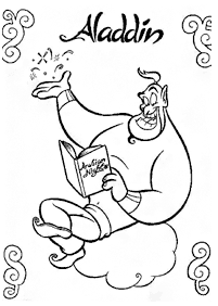 aladdin coloring pages - page 34