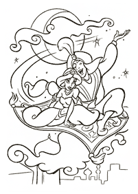 aladdin coloring pages - page 35