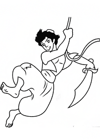aladdin coloring pages - page 36