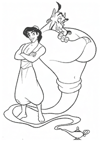 aladdin coloring pages - page 37