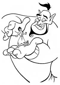 aladdin coloring pages - page 4