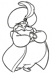 aladdin coloring pages - page 42