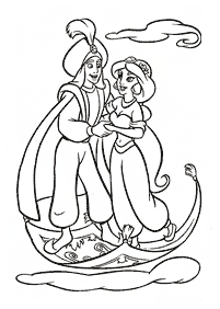 aladdin coloring pages - page 43