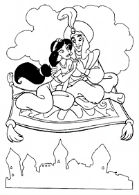 aladdin coloring pages - page 44