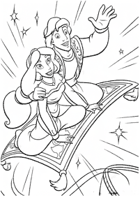 aladdin coloring pages - page 45