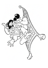 aladdin coloring pages - page 47