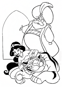 aladdin coloring pages - page 48