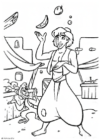 aladdin coloring pages - page 49