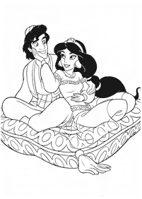 aladdin coloring pages - page 53