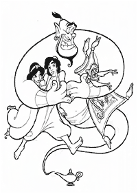 aladdin coloring pages - page 54