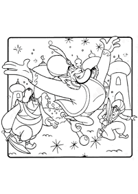 aladdin coloring pages - page 56