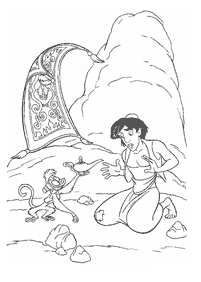 aladdin coloring pages - page 59
