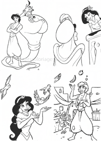 aladdin coloring pages - page 62