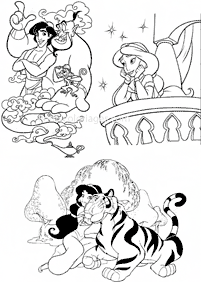 aladdin coloring pages - page 74