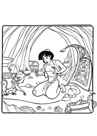 aladdin coloring pages - page 76