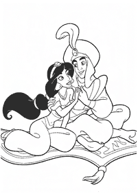 aladdin coloring pages - page 77