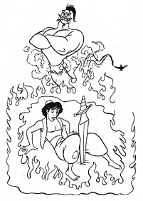 aladdin coloring pages - page 8