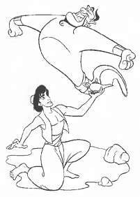 aladdin coloring pages - page 80