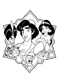 aladdin coloring pages - page 83