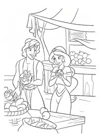 aladdin coloring pages - page 87