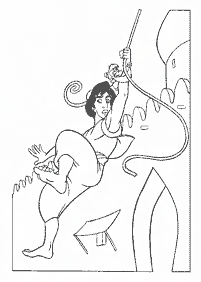 aladdin coloring pages - page 88