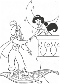 aladdin coloring pages - page 89