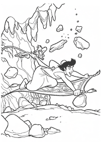 aladdin coloring pages - page 9